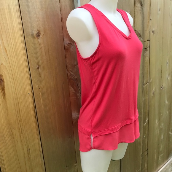 Reitmans pink sleeveless V-neck top size small - Picture 5 of 6